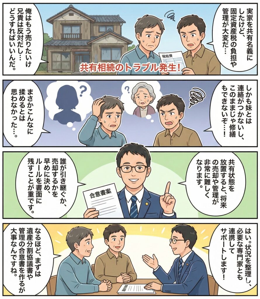不動産共有相続のトラブルを防ぐ方法